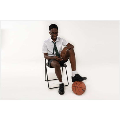 Barty Lace-Up School Shoe - Black