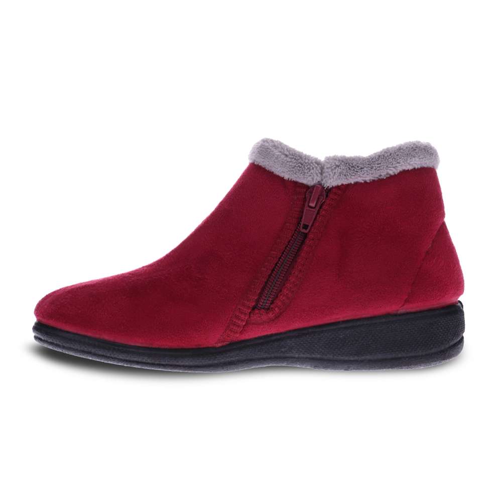 Dahlia Slipper - Burgundy