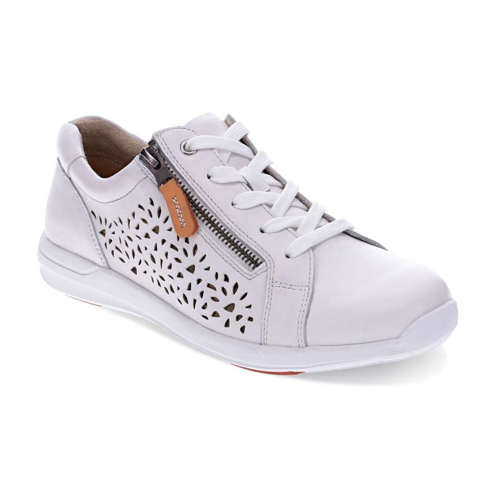 North Punched Sneaker - White/Apricot