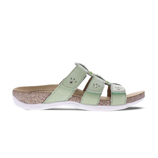 Andrea Slide Sandal - Pale Green