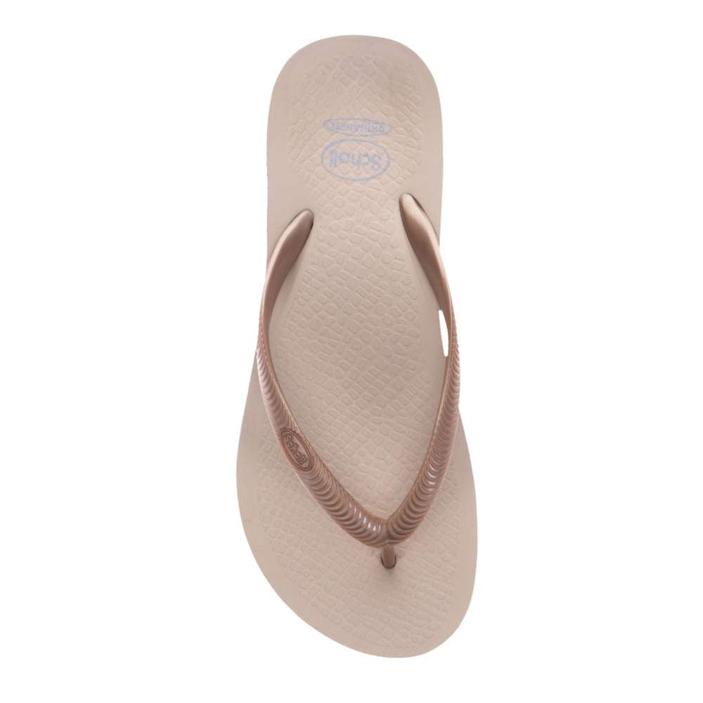 Fiji Toe Post Sandal - Beige/Gold