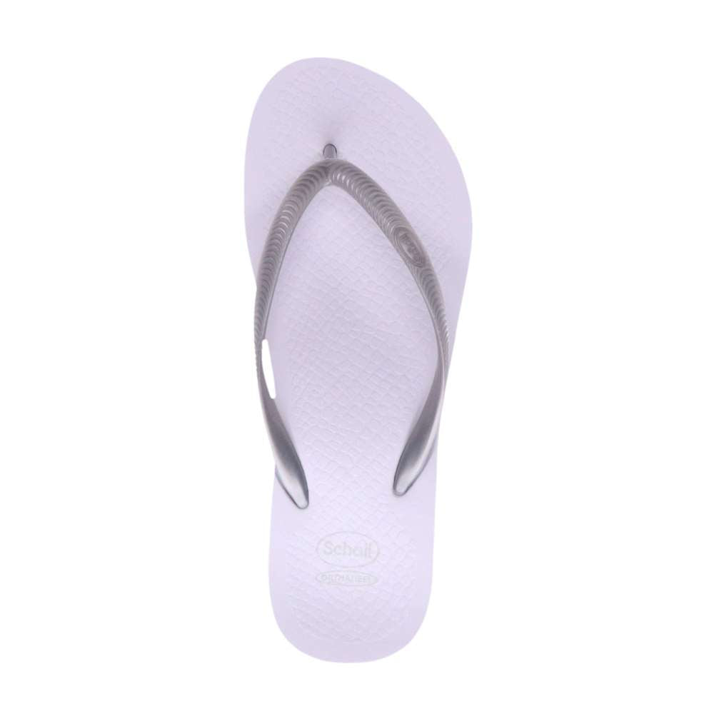 Fiji Toe Post Sandal - White/Silver