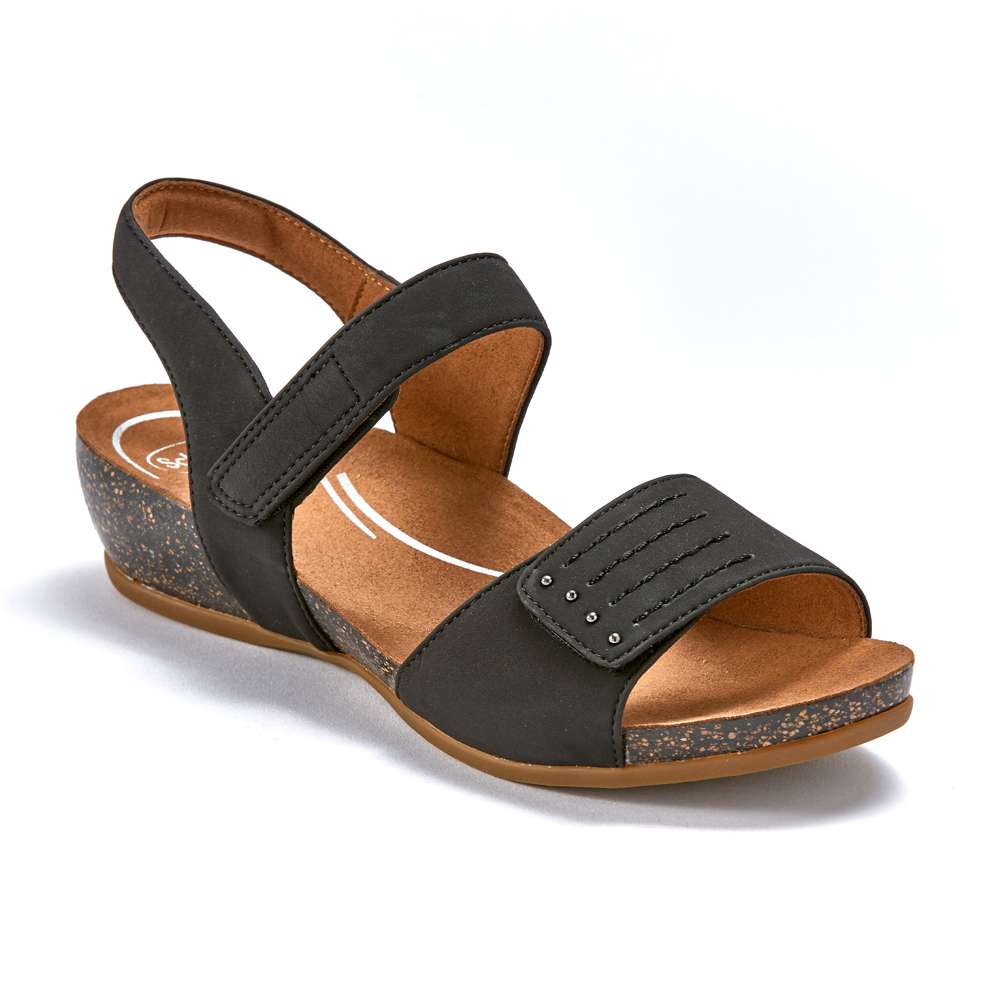 Jasmin Adjustable Wedge - Black