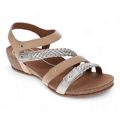 Josie Wedge - Sand/Gold