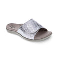 Samos Weave Slide - White/Silver