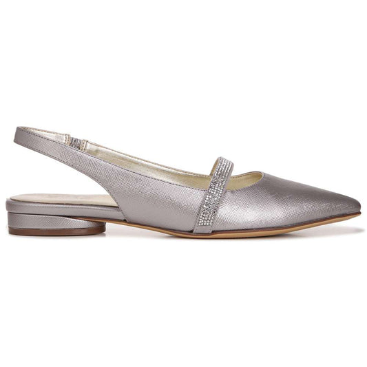 Hally Slingback Flat - Silver