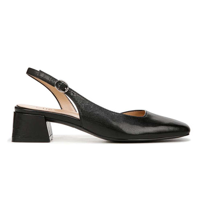 Jayla Sling Back Heeled Sandal - Black