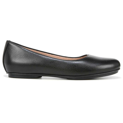 Maxwell Flat - Black Tumbled Leather