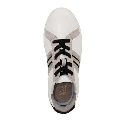 Happy Friday Lace Up Sneaker - White/Black