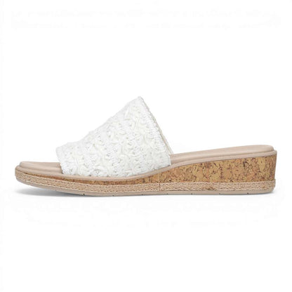 Breezy Wedge Sandals - Bright White