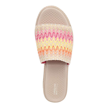 Breezy Wedge Sandals - Pink Tropical