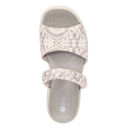 New Wave Slide Sandal - Natural Ikat