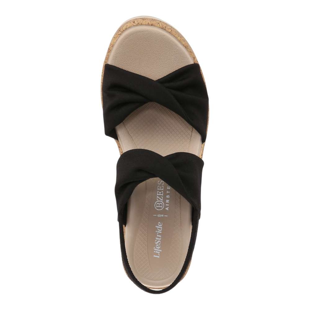 Riley Slingback Wedge - Black