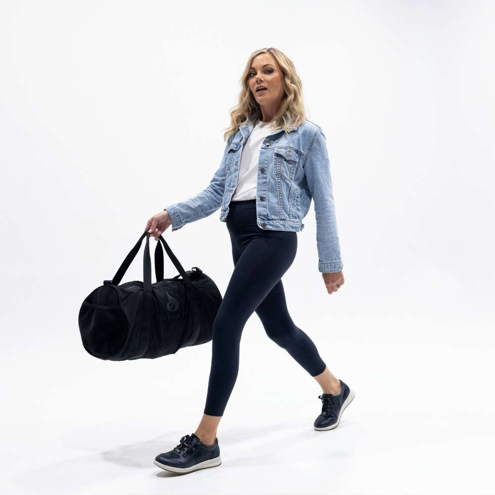 Boston Zip Casual Sneaker - Sapphire/Navy Lizard