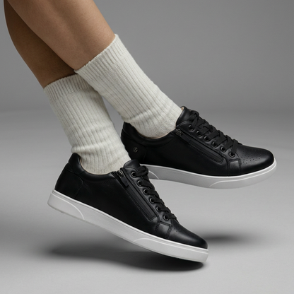 Brisbane Zip Casual Sneaker - Black