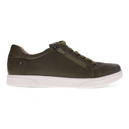 Brisbane Zip Casual Sneaker - Olive