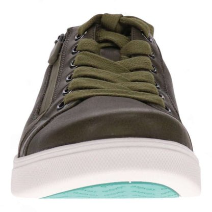 Brisbane Zip Casual Sneaker - Olive