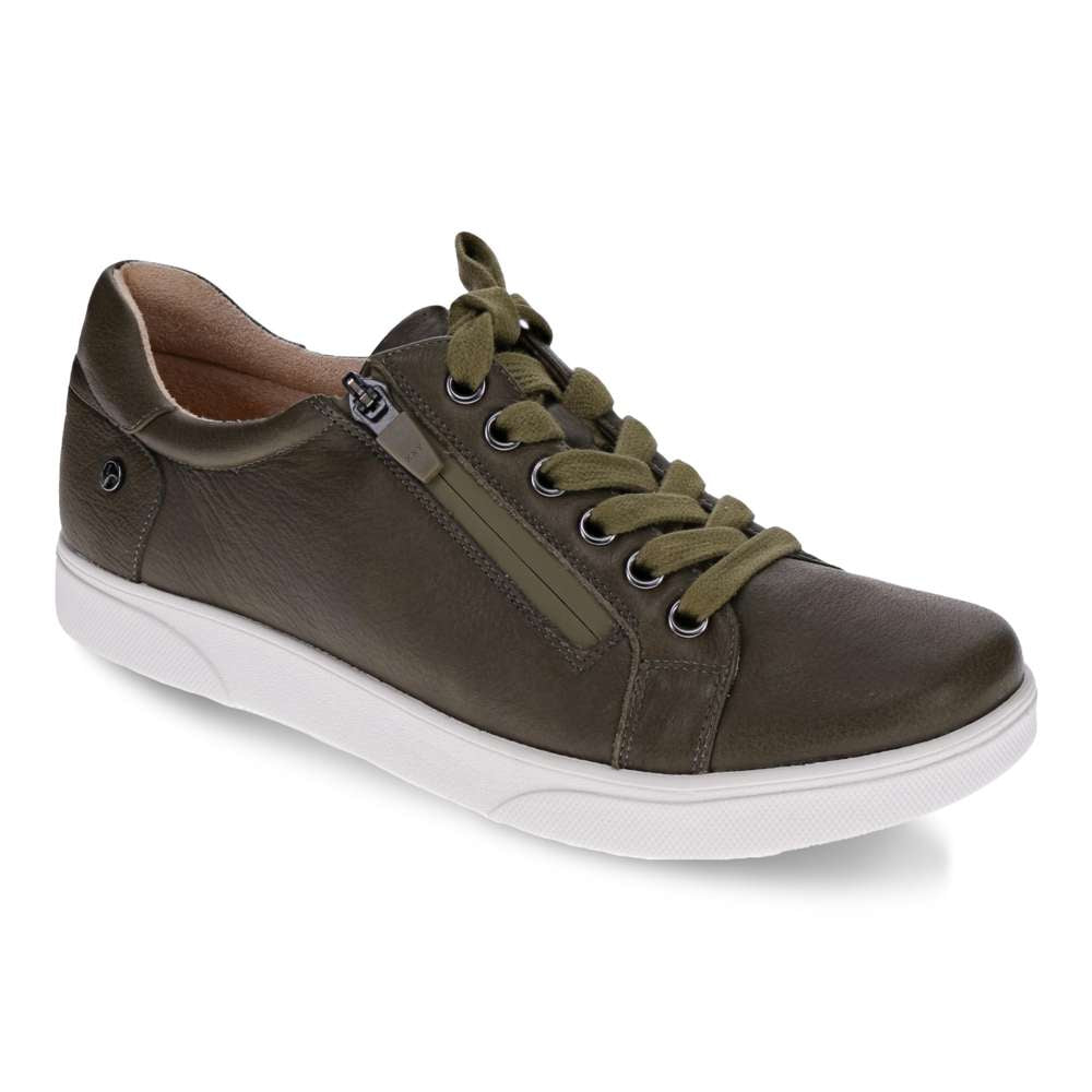Brisbane Zip Casual Sneaker - Olive