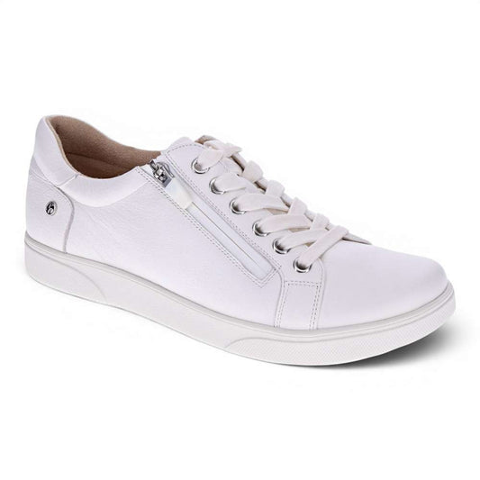 Brisbane Zip Casual Sneaker - White