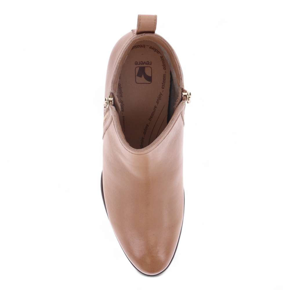 Houston Heeled Zip Boot - Fawn