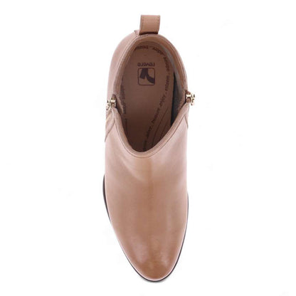 Houston Heeled Zip Boot - Fawn