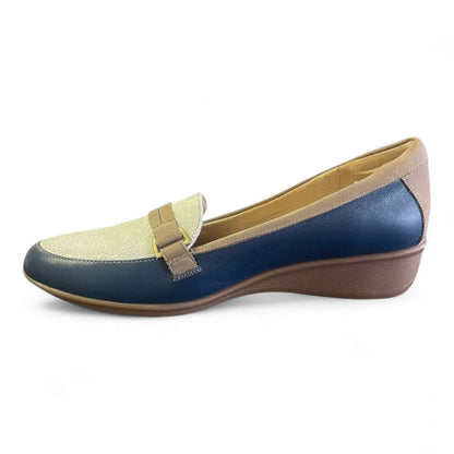 Montmartre Wedge Loafer - Blue French