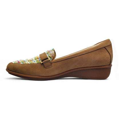 Montmartre Wedge Loafer - Toffee Nubuck