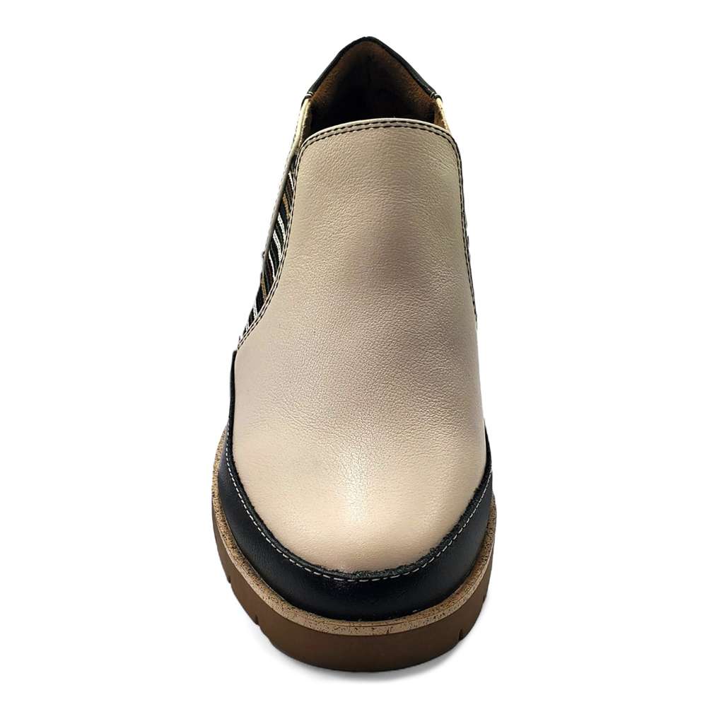 Mykonos Wedge Loafer - Pebble