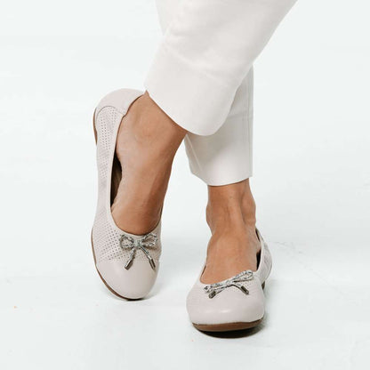 St. Barts Ballet Flats - Pebble