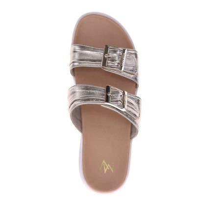 Bowie Slide Sandal - Champagne