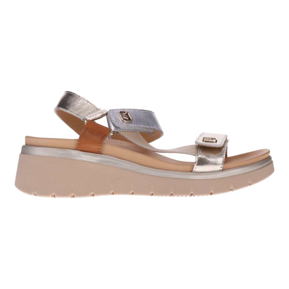 Candice Sandal - Soft Gold/Silver Multi