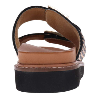 Daisy Slide - Black Raffia