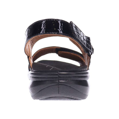 Como Adjustable Sandal - Black Croc