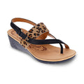 Honolulu Back Strap Wedge - Leopard