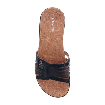 Peru Slide Sandal - Black Lizard