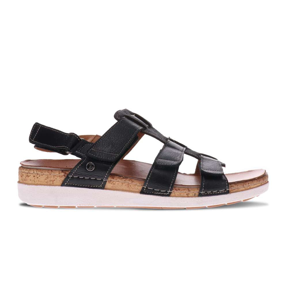 Santorini Gladiator Sandal - Black