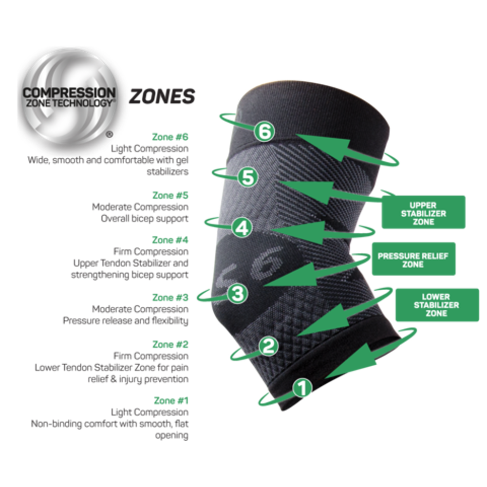 Elbow Bracing Sleeve (ES6) - Black