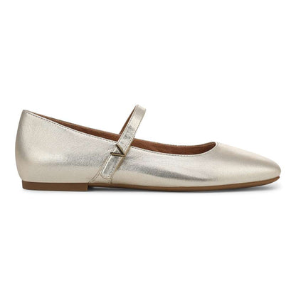 Alameda Mary Jane Flat - Gold