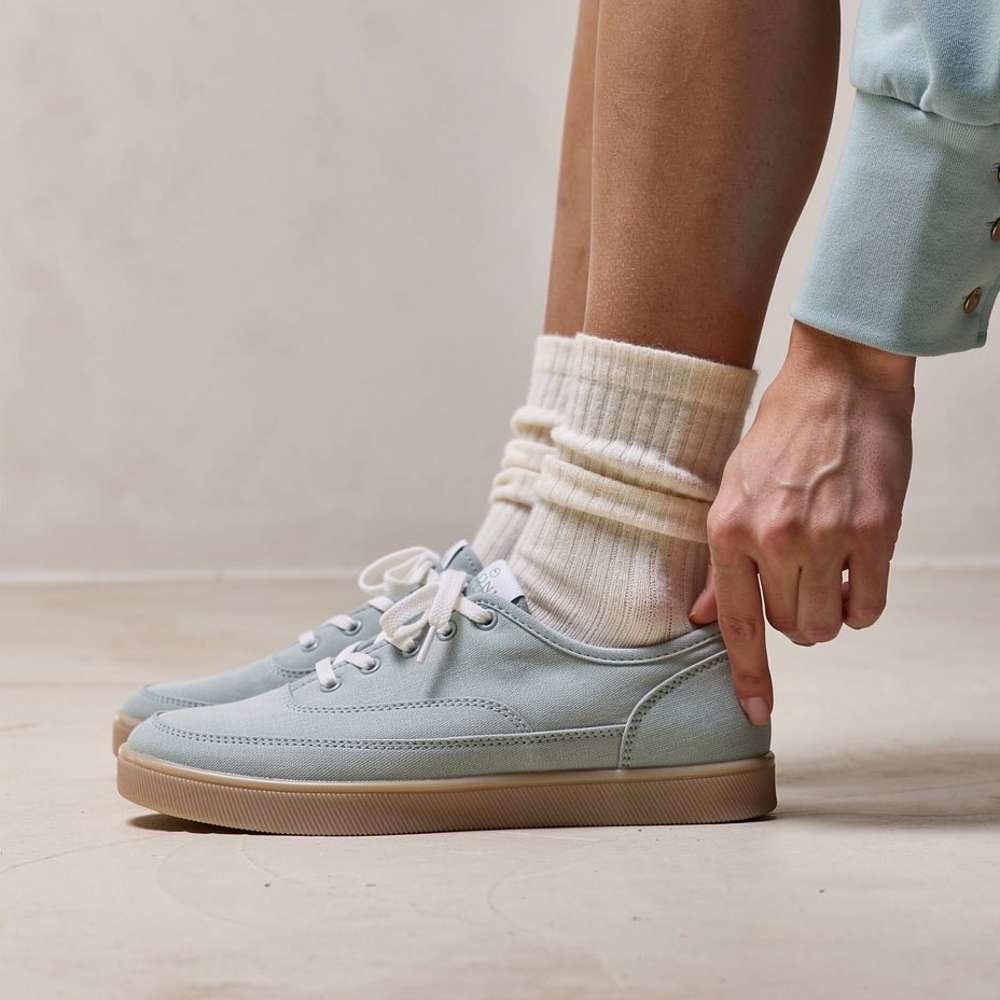 Cyan Slip-On Casual Sneaker - Iceberg Green