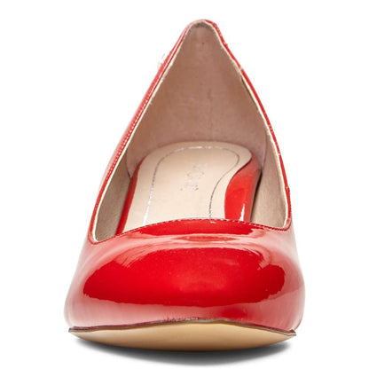 Mia Block Heel - Cherry