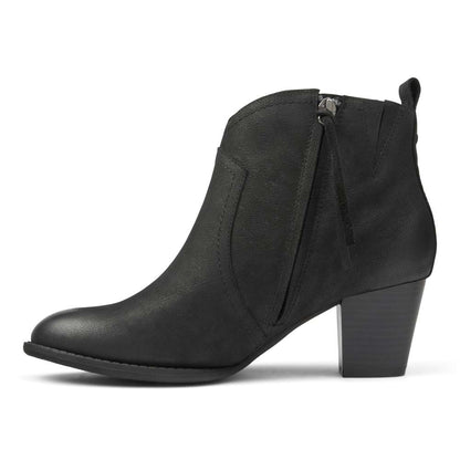 Raina Heeled Ankle Boot - Black