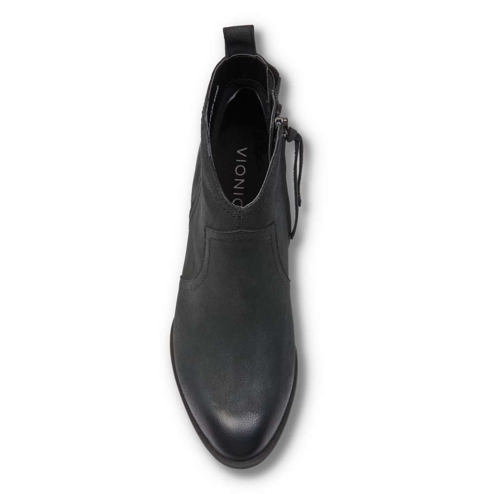 Raina Heeled Ankle Boot - Black