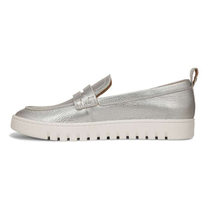 Uptown Loafer - Silver Leather