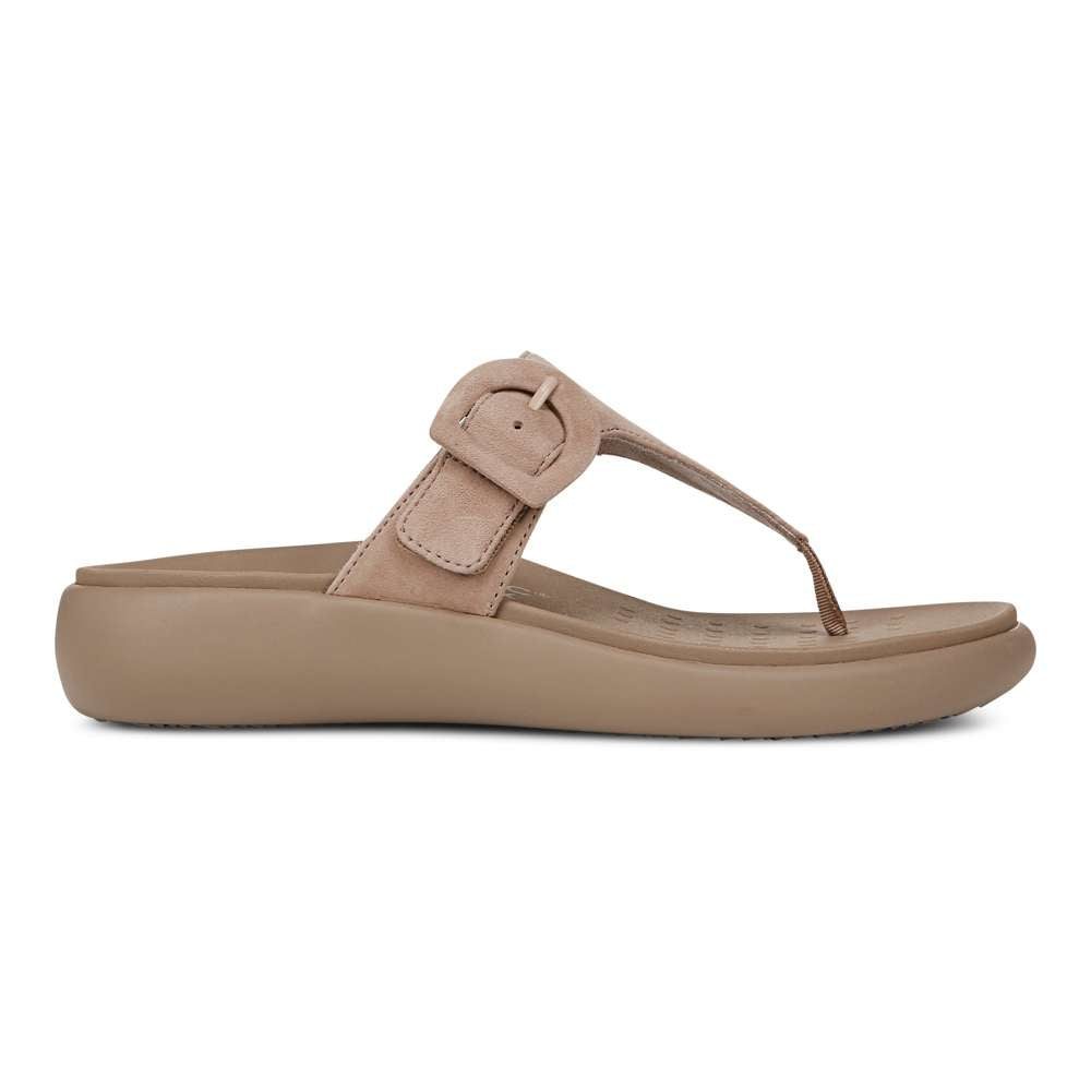 Activate Recovery Sandal - Taupe Suede