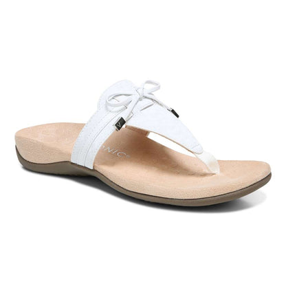 Amaya Toe Post Sandal - White