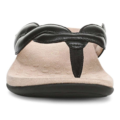 Bella Braid Toe Post Sandal - Black