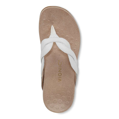 Bella Braid Toe Post Sandal - White