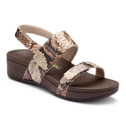 Bolinas Platform Sandal - Tan Snake