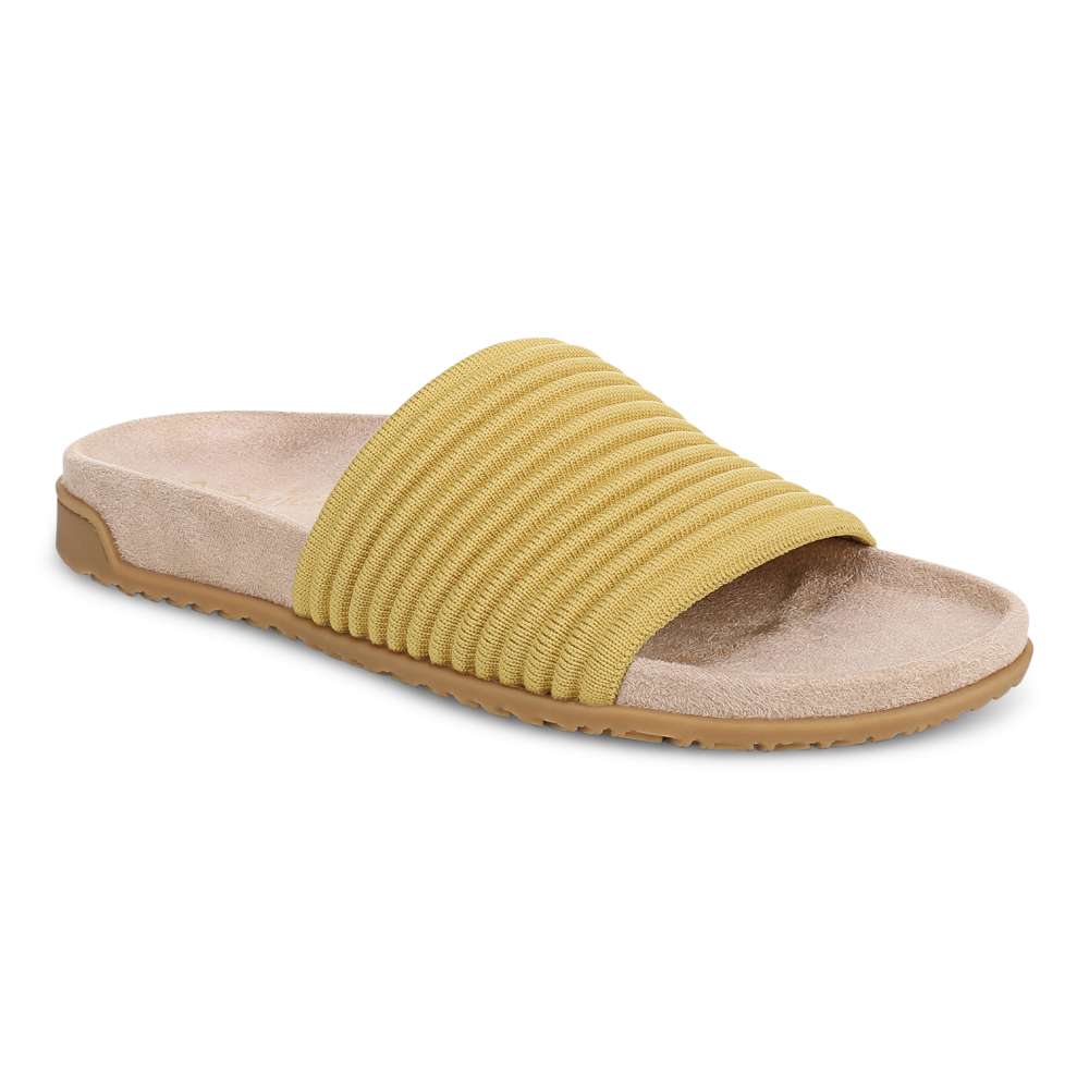 Evie Knit Slide - Dijon