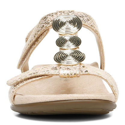 Farra Adjustable Sandal - Blush Snake